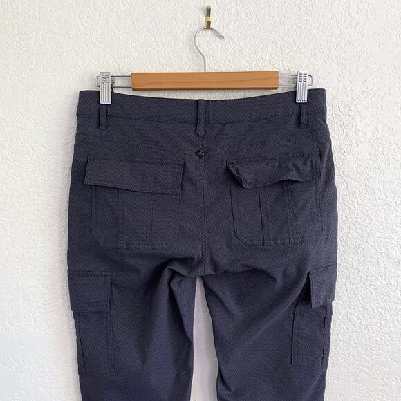 prAna Meme Skinny Cargo Pants Gray Quartz Stretch Zion Fabric Size 6 - Picture 4 of 7